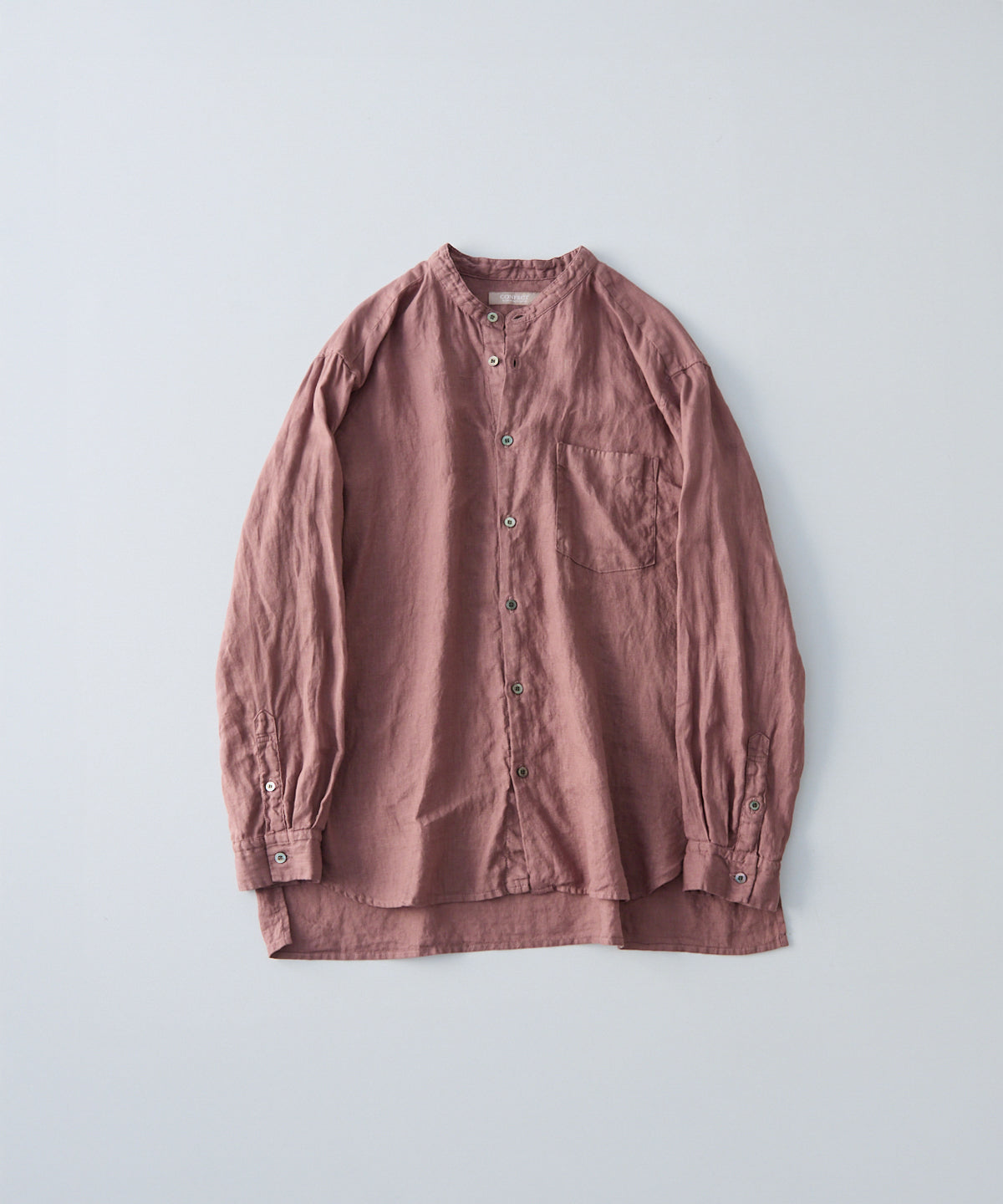 CONFECT / 60リネン バンドカラーシャツ